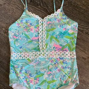 Lilly Pulitzer Girl's One-Piece Swimsuit | Size 14 Girls